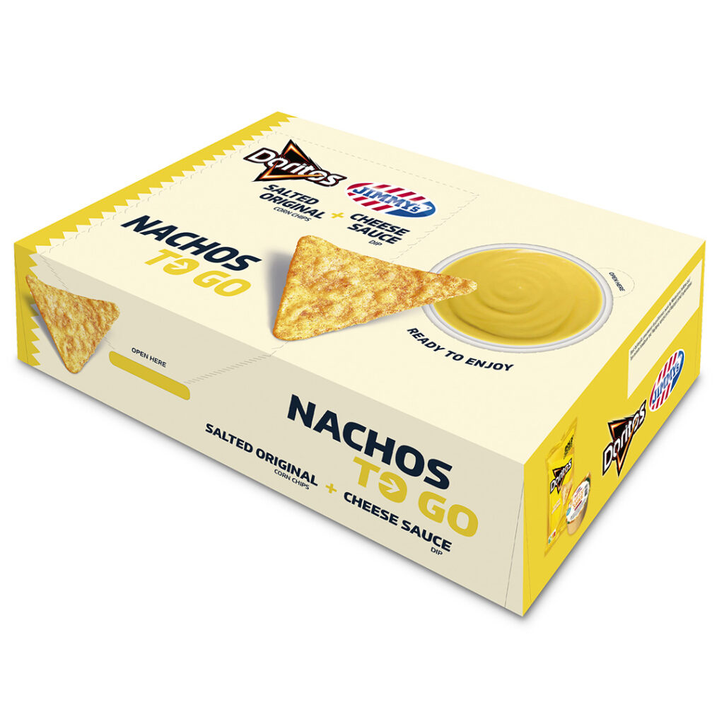 Jimmy‘s: Nachos To Go Doritos Salted + Cheese sauce